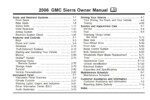 2006 gmc sierra owner's manual