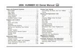 2006 hummer h3 owner's manual