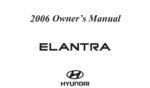 2006 hyundai elantra owner's manual