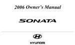 2006 hyundai sonata owner's manual