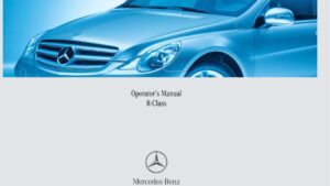 2006 mercedes benz r class owner's manual