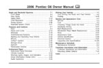 2006 pontiac g6 owner's manual