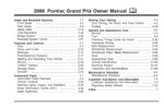 2006 pontiac grand prix owner's manual