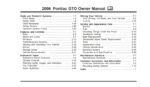 2006 pontiac gto owner's manual