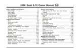 2006 saab 9 7x owner's manual