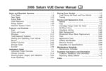 2006 saturn vue owner's manual