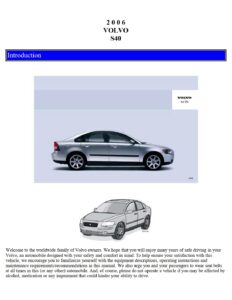 2006 volvo s40 owner's manual