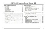 2007 buick lucerne owner's manual