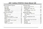 2007 cadillac sts owner's manual