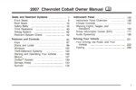 2007 chevrolet cobalt owner's manual