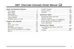 2007 chevrolet colorado owner's manual