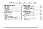 2007 chevrolet express owner's manual