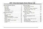 2007 chevrolet impala owner's manual