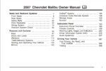 2007 chevrolet malibu owner's manual