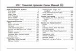 2007 chevrolet uplander owner's manual