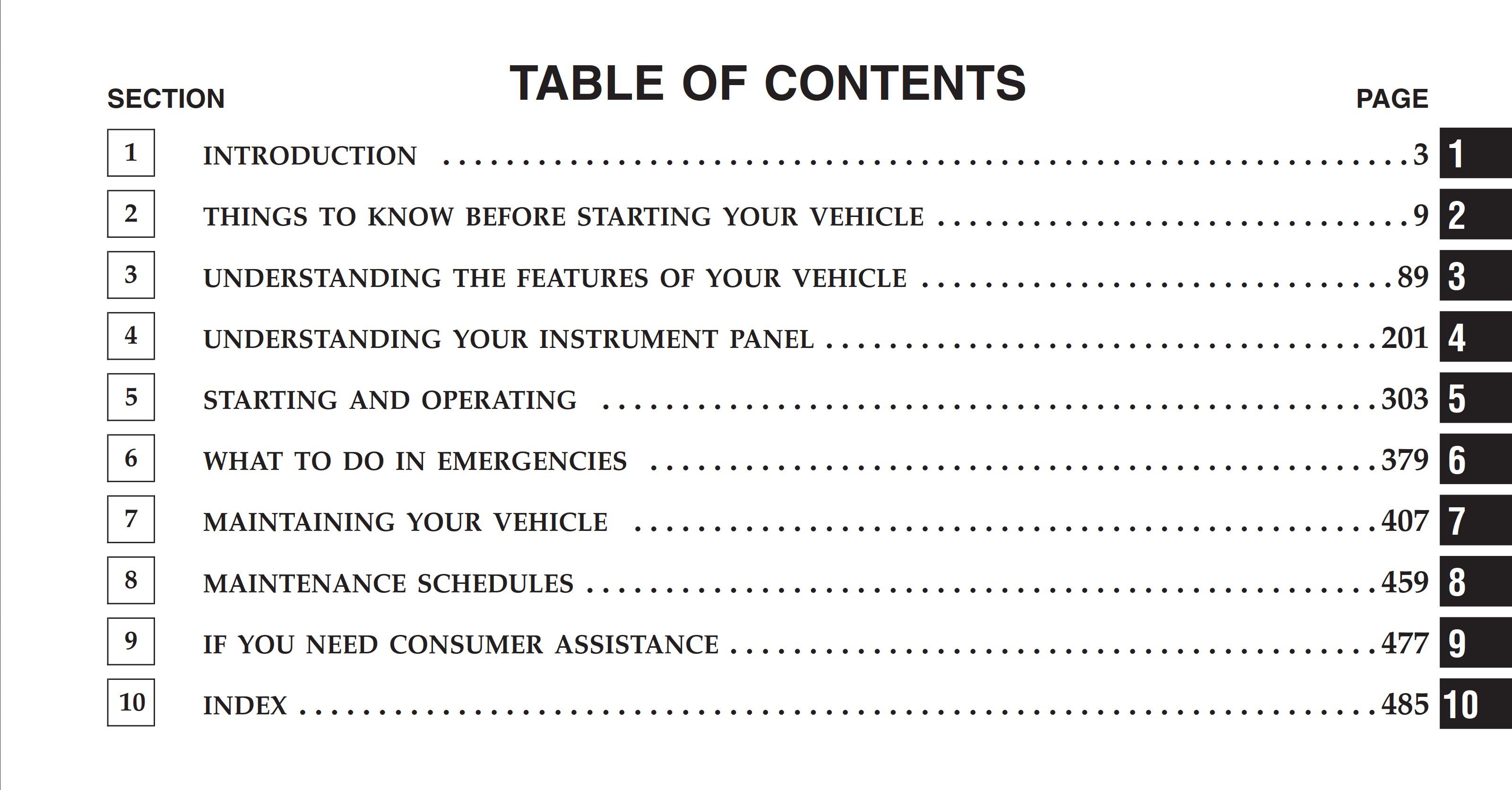 2007 chrysler town and country owner's manual