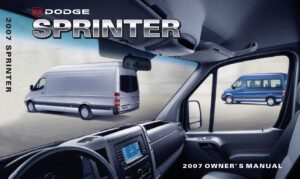 2007 dodge sprinter owner's manual