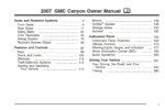 2007 gmc canyon owner's manual