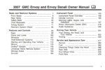 2007 gmc envoy owner's manual