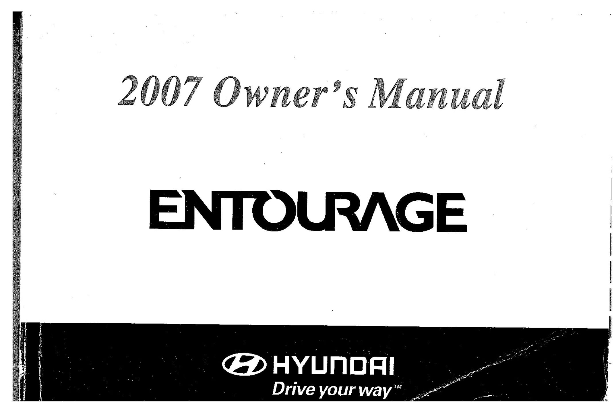 2007 hyundai entourage owner's manual