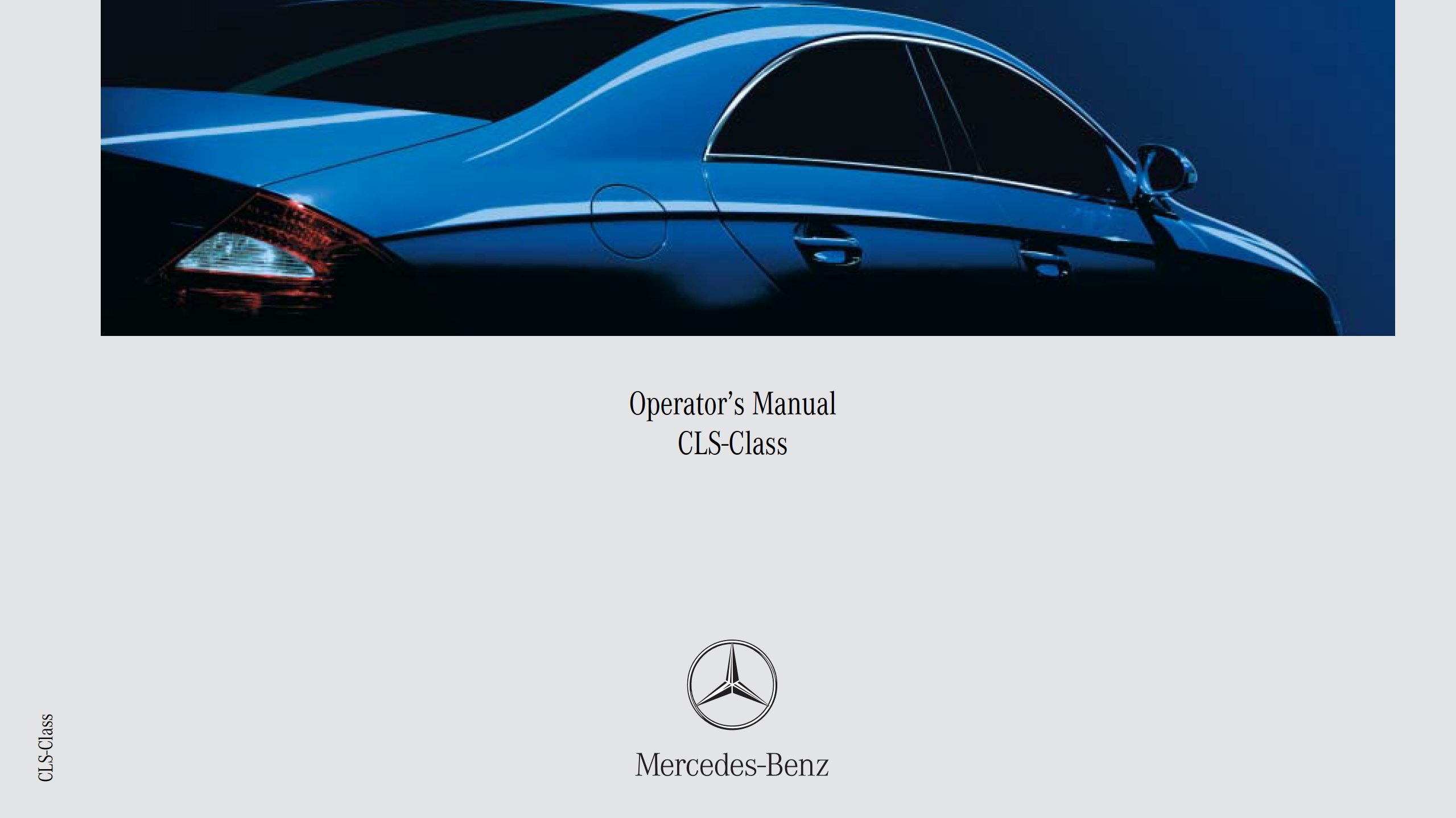 2007 mercedes benz cls class owner's manual