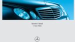 2007 mercedes benz e class owner's manual