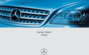 2007 mercedes benz m class owners manual