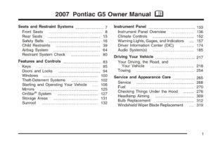 2007 pontiac g5 owner's manual