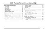 2007 pontiac torrent owner's manual