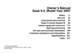 2007 saab 9 5 owner's manual