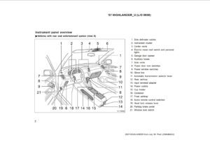 2007 toyota highlander owner's manual