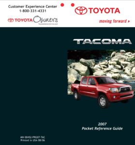 2007 toyota tacoma owner's manual