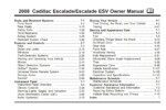 2008 cadillac escalade owner's manual