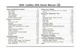 2008 cadillac srx owner's manual