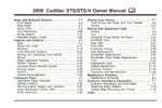 2008 cadillac sts owner's manual