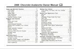 2008 chevrolet avalanche owner's manual