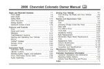 2008 chevrolet colorado owner's manual