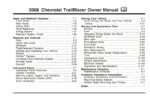 2008 chevrolet trailblazer owner's manual