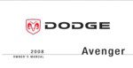 2008 dodge avenger owner's manual