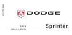 2008 dodge sprinter owner's manual