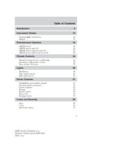 2008 ford crown victoria owner's manual