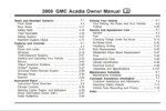 2008 gmc acadia owner's manual