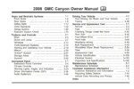 2008 gmc canyon owner's manual