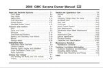 2008 gmc savana owner's manual