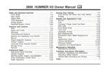 2008 hummer h3 owner's manual