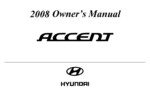 2008 hyundai accent owner's manual