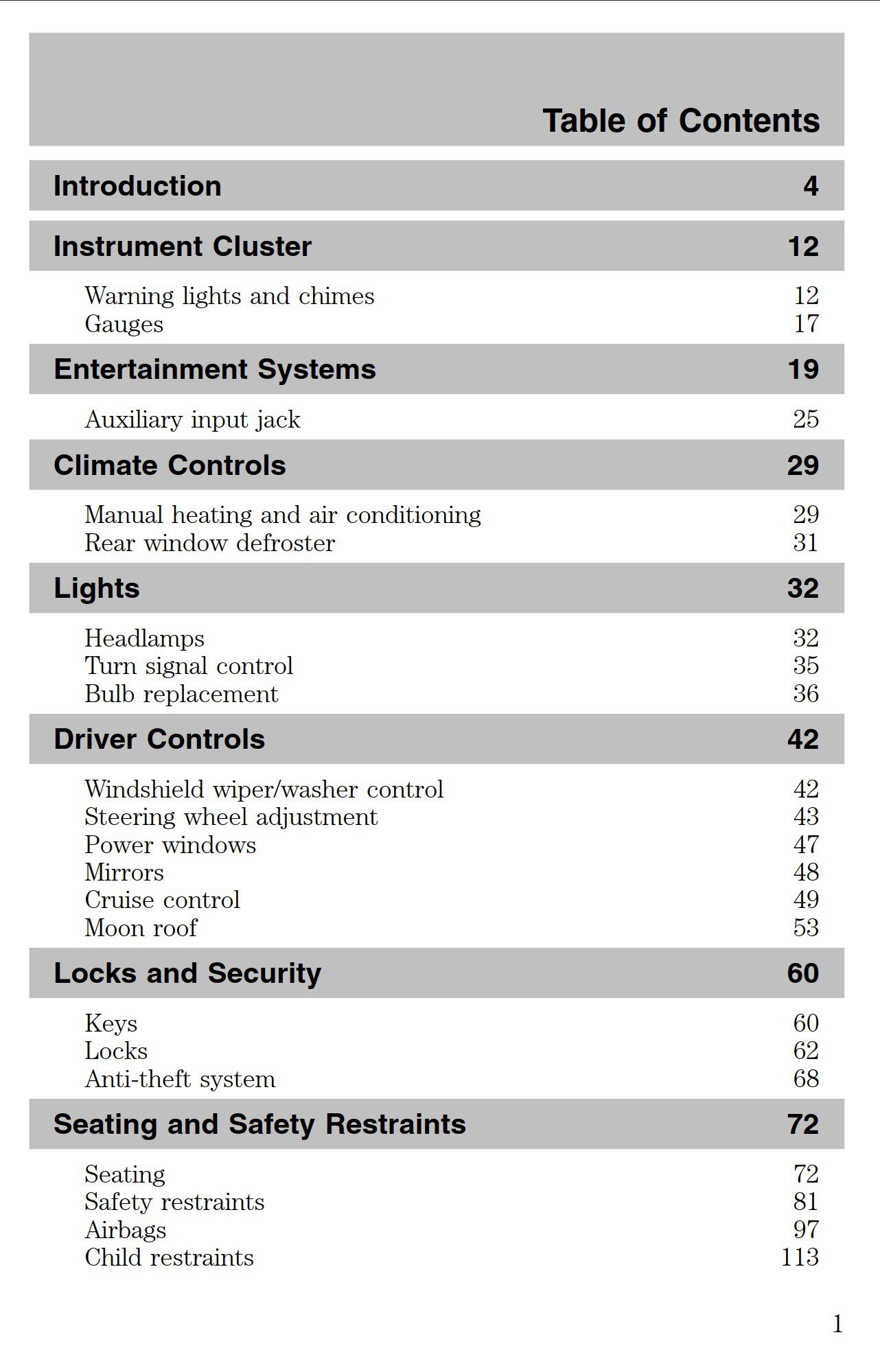 2008 mazda tribute owner's manual