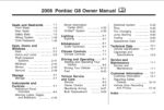 2008 pontiac g8 owner's manual