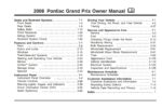 2008 pontiac grand prix owner's manual