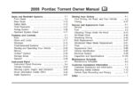 2008 pontiac torrent owner's manual